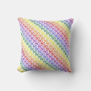 Regenbogen Ho Ho Ho Muster Wurfkissen Kissen
