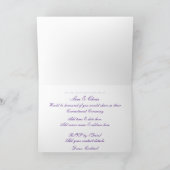 Regenbogen-Hochzeits-Schablone Einladung (Innenseite)