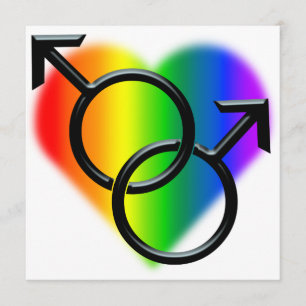 Regenbogen-Hochzeitseinladungen Schwule Stolz Lieb Einladung