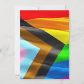 Regenbogen-Hochzeitsstolz-Flagge-Typografie Save t (Rückseite)