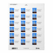 Regenbogen, Hoffnung und Glück, Hochzeit Adressaufkleber (Vorne)