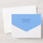 Regenbogen, Hoffnung und Glück, Hochzeit All In One Einladung (Rückseite)