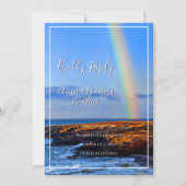 Regenbogen, Hoffnung und Glück, Hochzeit, UAWG Einladung (Vorderseite)