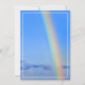 Regenbogen, Hoffnung und Glück, Hochzeit, UAWG Einladung (Rückseite)