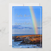 Regenbogen, Hoffnung und Glück, Hochzeitsdusche Einladung (Vorderseite)