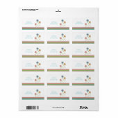 Regenbogen-hohe Blumen-Adressen-Etiketten Adressaufkleber (Vorne)