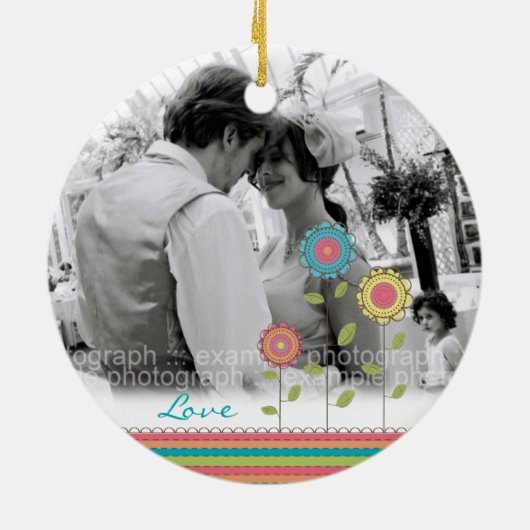 Regenbogen-hohe Keramikornament (Hinten)