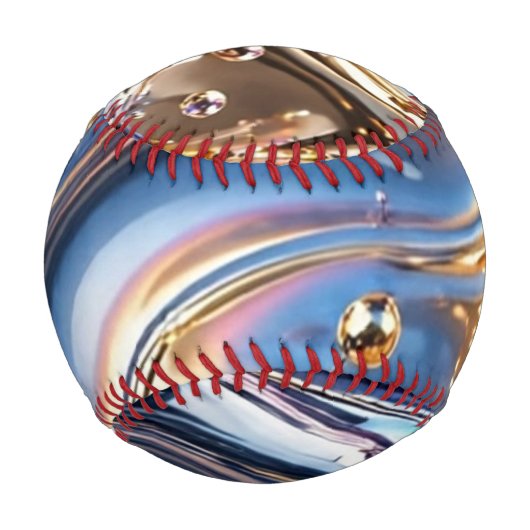 Regenbogen-Holografisches Chrom Baseball (Rückseite)