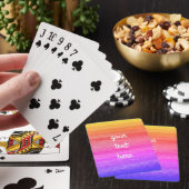 Regenbogen-Holz-Effekt Spielkarten (In Situ)