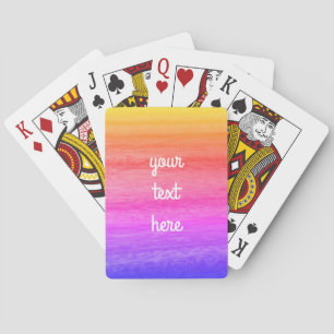 Regenbogen-Holz-Effekt Spielkarten