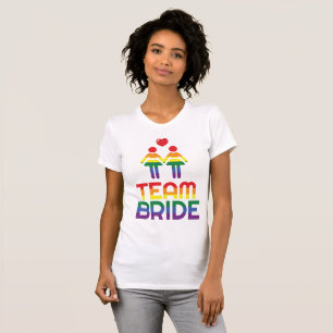 Regenbogen-homosexuelle Heirat-T - Shirts für