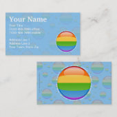 Regenbogen-homosexuelle lesbische visitenkarte (Vorne/Hinten)