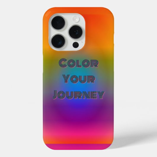 Regenbogen-Horizont Färbe deine Reise Case-Mate iPhone Hülle (Rückseite)