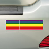 Regenbogen-horizontale Streifen Autoaufkleber (Auf Auto)