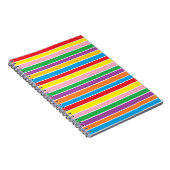 Regenbogen-Horizontale Streifen Notizblock (Rechte Seite)