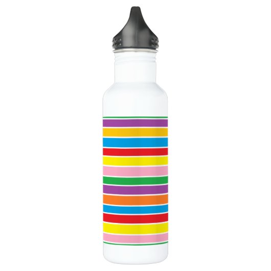 Regenbogen-horizontale Streifen Trinkflasche (Links)
