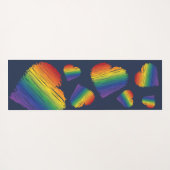 Regenbogen-Hörner Yogamatte (Rückseite (Horizontal))