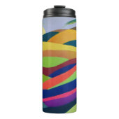 Regenbogen-Hügellandschaft Thermosbecher (Vorderseite)