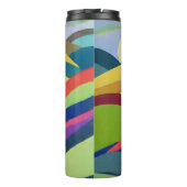 Regenbogen-Hügellandschaft Thermosbecher (Rückseite)