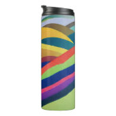 Regenbogen-Hügellandschaft Thermosbecher (Nach rechts gedreht)