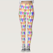 Regenbogen-Hummer Leggings (Vorderseite)