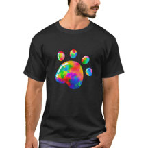 Regenbogen Hund Katze Pfotenabdruck LGBT