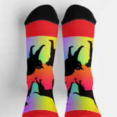 Regenbogen Hunde Und Katzen Socken (Oben)