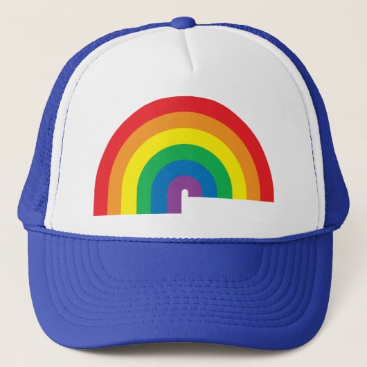 Regenbogen-Hut Truckerkappe (Vorderseite)