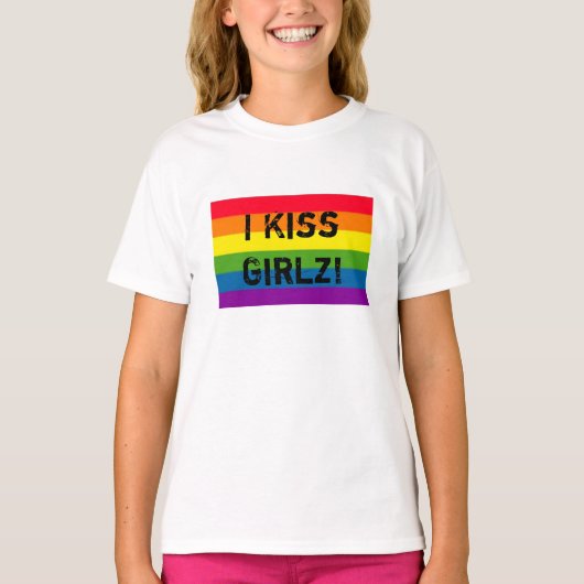 REGENBOGEN I Kuss Girlz! T-Shirt (Vorderseite)