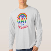 Regenbogen Ich bin schwul und stolz! LGBTQ T-Shirt (Vorderseite)