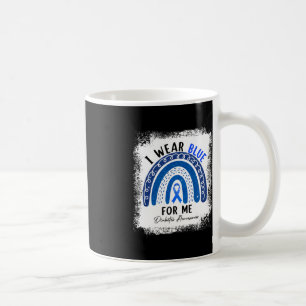 Regenbogen Ich trage blaues Band für Me T1D Diabet Kaffeetasse