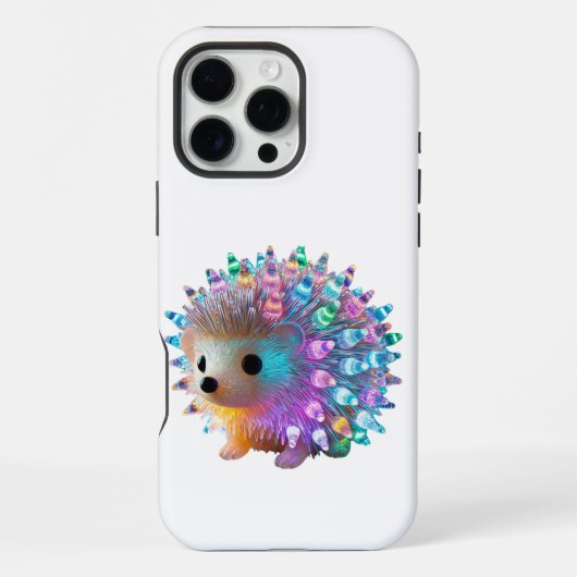 Regenbogen-Igel-Wonne iPhone Hülle (Rückseite)