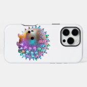 Regenbogen-Igel-Wonne iPhone Hülle (Rückseite (Horizontal))