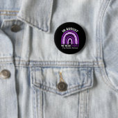 Regenbogen im August Wir tragen eine Lila Arzneimi Button (Beispiel)
