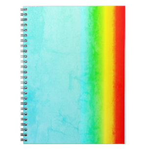 Regenbogen im blauen Himmel Spiralblock, Arco iris Notizblock