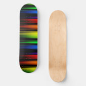 Regenbogen im Dunkeln Skateboard (Vorderseite)