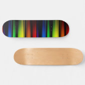 Regenbogen im Dunkeln Skateboard (Horizontal)