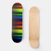 Regenbogen im Dunkeln Skateboard (Vorderseite)