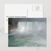 Regenbogen im Fall Niagara Postkarte (Vorne/Hinten)