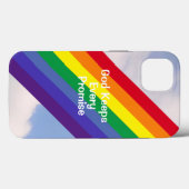 Regenbogen im Himmel Inspirationsbeleuchtung Niedl Case-Mate iPhone Hülle (Rückseite (Horizontal))
