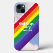 Regenbogen im Himmel Inspirationsbeleuchtung Niedl Case-Mate iPhone Hülle (Rückseite)