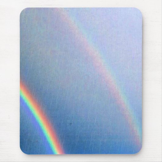 Regenbogen im Regen Mousepad (Vorne)