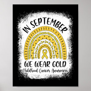 Regenbogen im September tragen wir Goldkrebs im Ki Poster