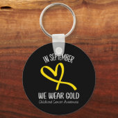 Regenbogen im September tragen wir Goldkrebs im Ki Schlüsselanhänger (Vorderseite)