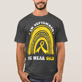 Regenbogen im September tragen wir Goldkrebs im Ki T-Shirt