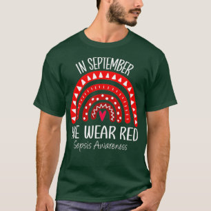 Regenbogen im September Wir tragen Red Sepsis Bewu T-Shirt