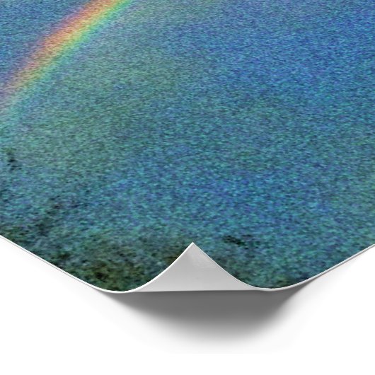 Regenbogen im Superstil Poster (Ecke)