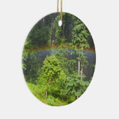 Regenbogen im Wald Keramik Ornament (Rechts)