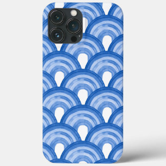Regenbogen in Aquarell - blaues Muster Case-Mate iPhone Hülle