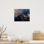 Regenbogen in den Anden Poster (Küche)